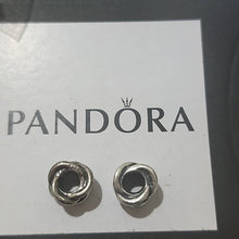 Load image into Gallery viewer, Pandora Sterling Silver Forget-me-knot Charms, Set Of 2,  790484
