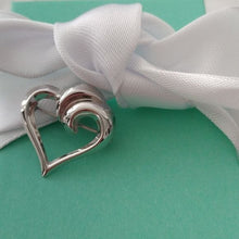 Load image into Gallery viewer, Vintage Beau Sterling Silver Openwork Heart Brooch
