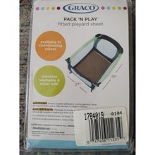 Load image into Gallery viewer, Graco Pack N Play Playard 27" x 39" fitted sheets Set Of 3, Camel

