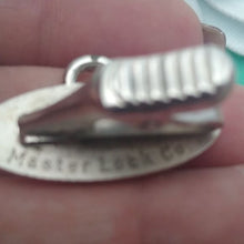 Load image into Gallery viewer, Vintage Master Lock Co. Promo Employee Tie Bar  1960's Padlock, Set of 2
