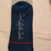Load image into Gallery viewer, Good Luck Socks Americana Navy Theme 2 Pair Adult Size 8-13
