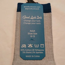 Load image into Gallery viewer, Good Luck Socks Americana Navy Theme 2 Pair Adult Size 8-13
