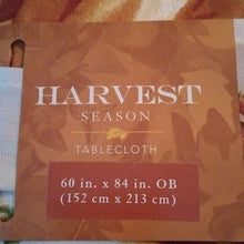 Load image into Gallery viewer, Harvest Season Tablecloth Pumpkins, 60" x 84"
