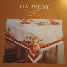 Load image into Gallery viewer, Harvest Season Tablecloth Pumpkins, 60" x 84"
