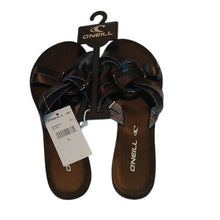 Load image into Gallery viewer, O'Neill Black Vilano Flip Flop Sandals, Size 6
