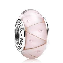 Load image into Gallery viewer, Pandora Retired Sterling Silver Rose Looking Glass Murano Charm - 790922
