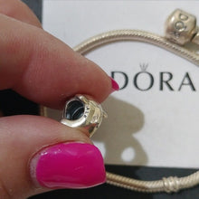Load image into Gallery viewer, Pandora Sterling Silver 7&quot; Snakechain Starter Bracelet w/ Dolphin Charm 790189
