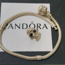 Load image into Gallery viewer, Pandora Sterling Silver 7&quot; Snakechain Starter Bracelet w/ Dolphin Charm 790189
