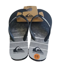 Load image into Gallery viewer, Quiksilver Men&#39;s Black/White Flip Flop Sandals, Size 11
