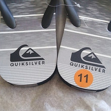 Load image into Gallery viewer, Quiksilver Men&#39;s Black/White Flip Flop Sandals, Size 11
