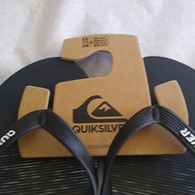 Load image into Gallery viewer, Quiksilver Men&#39;s Black/White Flip Flop Sandals, Size 11
