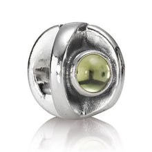 Load image into Gallery viewer, Pandora Retired Sterling Silver Peridot Eye Bead - 790127PE
