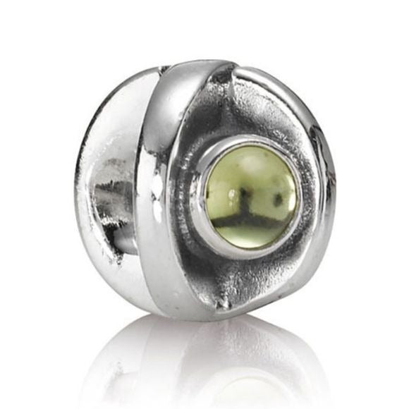 Pandora Retired Sterling Silver Peridot Eye Bead - 790127PE