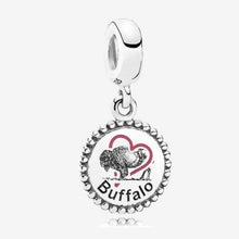 Load image into Gallery viewer, Pandora Sterling Silver Buffalo NY Dangle Charm ENG791169_3
