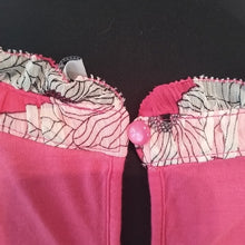 Load image into Gallery viewer, Elle Sleeveless Floral Career Blouse, Pink, White + Black, Size Large
