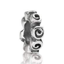 Load image into Gallery viewer, Pandora Retired Sterling Silver Small Roses Spacers- 790176, Set of 2
