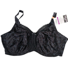 Load image into Gallery viewer, Playtex Secrets Lifts &amp; Supports Full Figure Unlined U/W Bra 4422, Black 42DD
