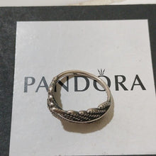 Load image into Gallery viewer, Pandora Sterling Silver Light as a Feather Ring- 190886CZ Size 56
