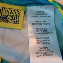 Load image into Gallery viewer, SpongeBob SquarePants Sponge Out of Water All-Over Print T-shirt, Small 6/7
