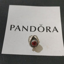 Load image into Gallery viewer, Pandora Retired Sterling Silver Garnet Eye Bead - 790127GR
