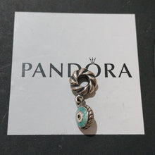 Load image into Gallery viewer, Pandora Retired Sterling Silver Blue Eye Enamel Dangle - 790529EB
