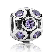 Load image into Gallery viewer, Pandora Sterling Silver Whimsical Lights Bead w/ Purple Zirconia - 791153ACZS
