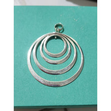 Load image into Gallery viewer, Sterling Silver Multi-Ring Drop Pendant
