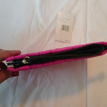 Load image into Gallery viewer, Betsey Johnson Double Pouch Wristlet, Hot Pink
