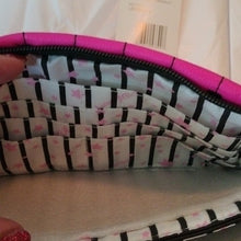 Load image into Gallery viewer, Betsey Johnson Double Pouch Wristlet, Hot Pink
