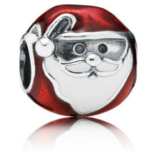 Load image into Gallery viewer, Pandora Sterling Silver Jolly Santa Claus Christmas Bead 791405enmx
