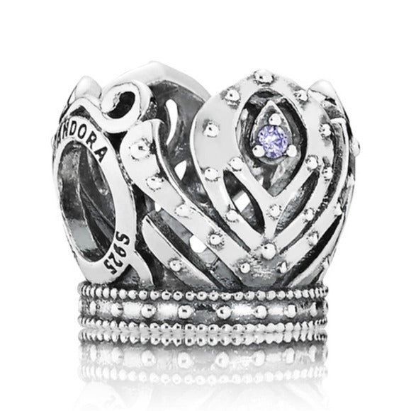 Pandora Ster Silver Anna's Crown Disney Princess Frozen Charm 791589acz