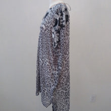 Load image into Gallery viewer, Adele Altman Roma Swim Cover-up, Black/White/Grey, size 1X
