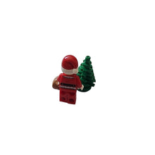 Load image into Gallery viewer, Lego New Santa w/ 2 Heads Christmas Minifigure Figure w/ Tree + Toy Sack
