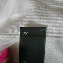 Load image into Gallery viewer, All in Motion Light Support Y Racer back Sports Bras, Black + White, 2X
