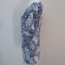 Load image into Gallery viewer, JM Collection Navy White Career Blouse Top, size Large
