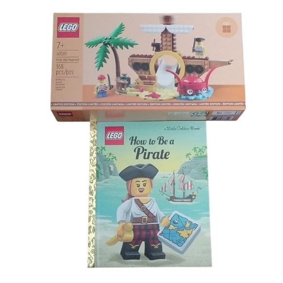 Lego Pirate House Playground + Little Golden Book 