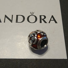 Load image into Gallery viewer, Pandora Red Orange Zen Charm Bead 790491en14 Sterling Silver ALE…
