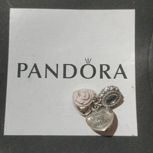 Load image into Gallery viewer, Pandora Mother&#39;s Rose Dangle Sterling Silver with Pink Enamel 791528en40
