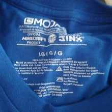 Load image into Gallery viewer, Boy's Mojang Minecraft Blue Tee Shirt, Large 10/12
