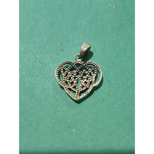 Load image into Gallery viewer, Sterling Silver Celtic Heart Pendant Necklace
