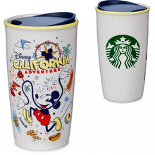 Load image into Gallery viewer, Starbucks Disneyland &amp; California Adventure Porcelain Travel Mugs, Set of 2

