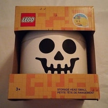 Load image into Gallery viewer, Lego Pumpkin + Skeleton Small Storage Heads Halloween

