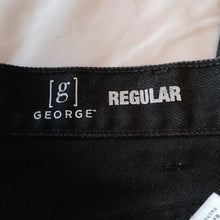 Load image into Gallery viewer, George Black Regular Fit Jeans size 36x30
