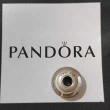 Load image into Gallery viewer, Pandora Retired Black on White Murano Glass Polka Dot Bead - 790602
