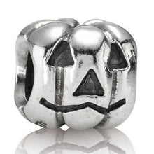 Load image into Gallery viewer, Pandora Retired Sterling Silver Halloween Jack-O-Lantern Pumpkin Bead - 790393
