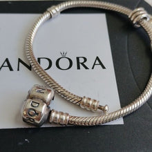 Load image into Gallery viewer, Pandora Sterling Silver Snakechain Starter 7.0&quot; Bracelet w/Music Note Charm  790183
