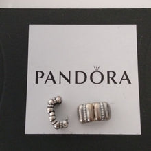 Load image into Gallery viewer, Pandora Crazy Clip Charm 790446 Sterling Silver 925 ALE, set of 2
