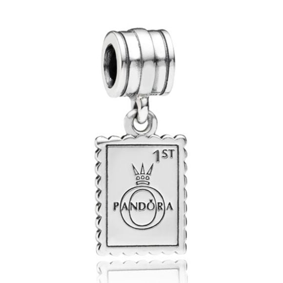 Pandora Retired Sterling Silver Greetings from London Dangle Bead - 791273