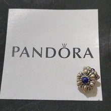 Load image into Gallery viewer, Pandora  Sterling Silver September Birthday Blooms Bead w/ Lapis - 790580LP
