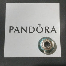 Load image into Gallery viewer, Pandora Retired Sterling Silver Blue Looking Glass Murano Bead - 790923
